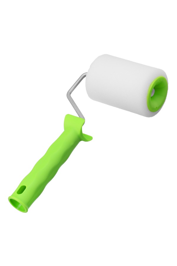 Валик "Поролон" с ручкой, 100 мм, D 48 мм, D ручки 6 мм Сибртех