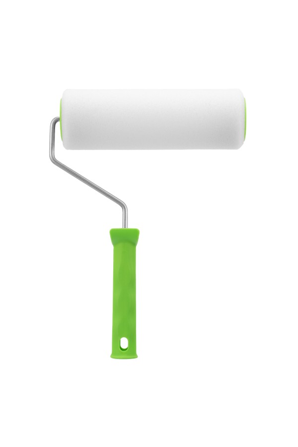 Валик "Поролон" с ручкой, 200 мм, D 48 мм, D ручки 6 мм Сибртех