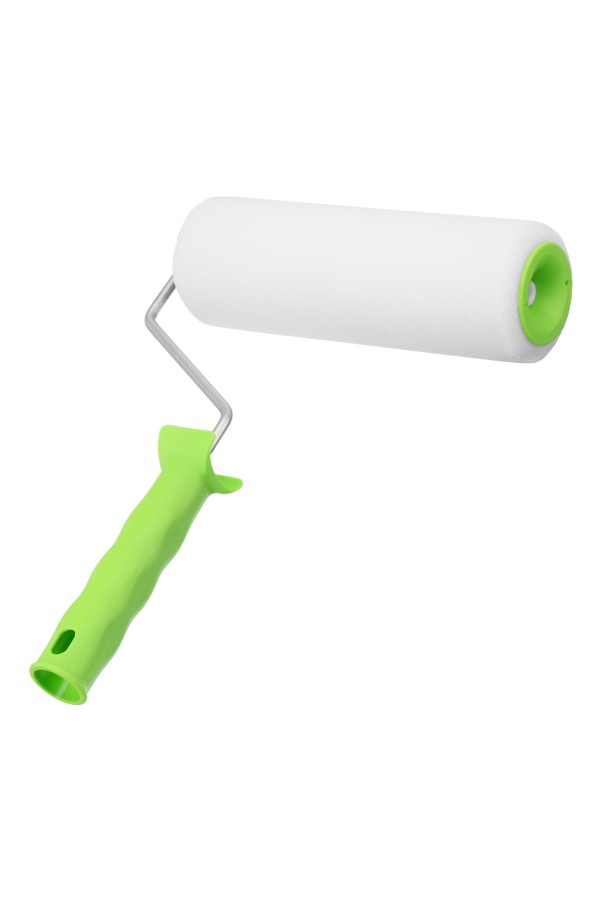 Валик "Поролон" с ручкой, 200 мм, D 48 мм, D ручки 6 мм Сибртех