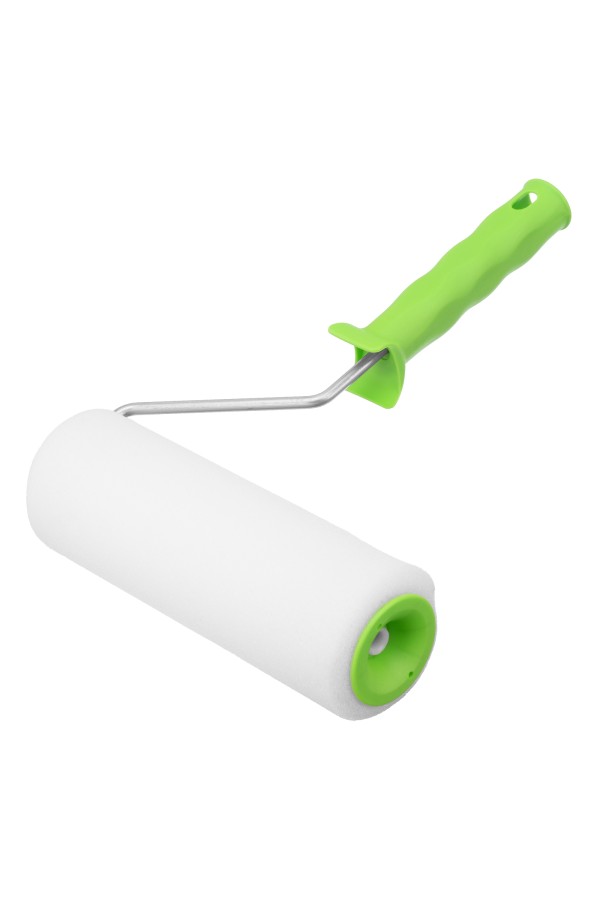 Валик "Поролон" с ручкой, 200 мм, D 48 мм, D ручки 6 мм Сибртех