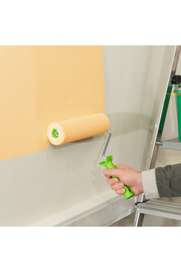 Валик "Поролон" с ручкой, 250 мм, D 48 мм, D ручки 6 мм Сибртех