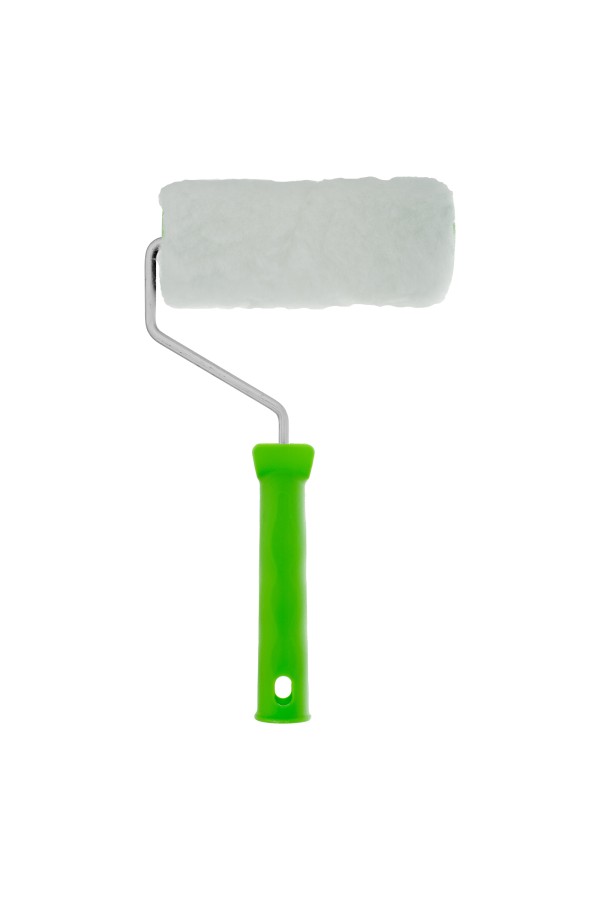 Валик "Искусственный мех" с ручкой, 150 мм, ворс 15 мм, D 48 мм, D ручки 6 мм, полиэстер Сибртех