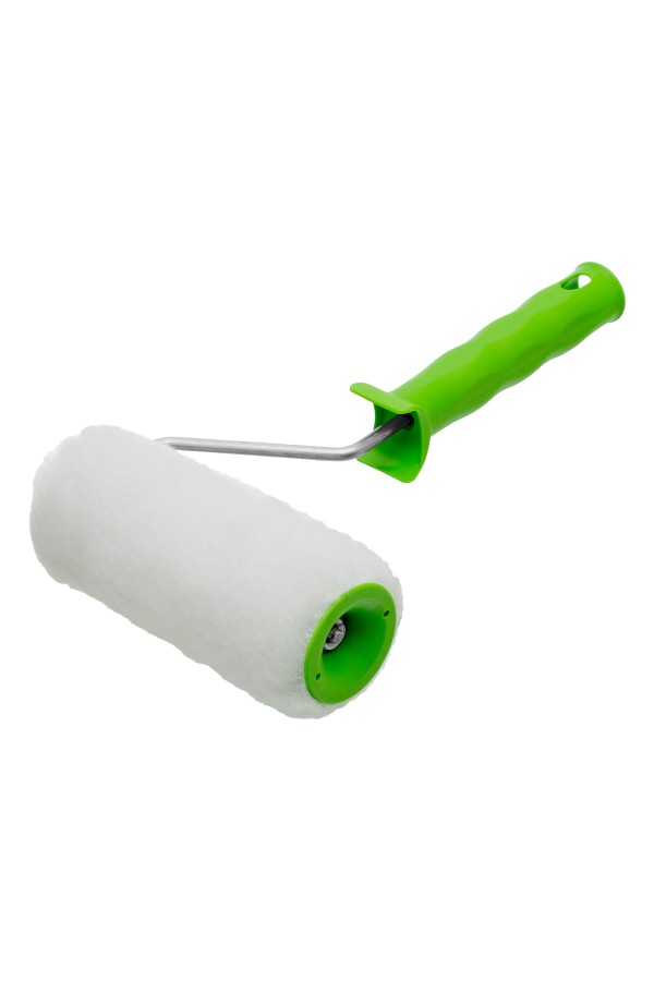 Валик "Искусственный мех" с ручкой, 150 мм, ворс 15 мм, D 48 мм, D ручки 6 мм, полиэстер Сибртех