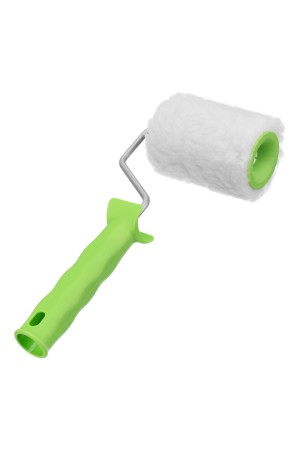 Валик с натуральным мехом, с ручкой, 100 мм, ворс 12 мм, D 48 мм, D ручки 6 мм, Россия Сибртех