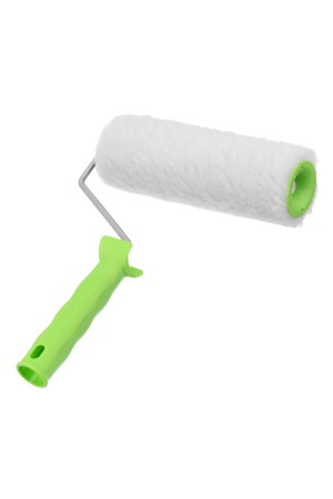 Валик с натуральным мехом, с ручкой, 200 мм, ворс 12 мм, D 48 мм, D ручки 6 мм, Россия Сибртех