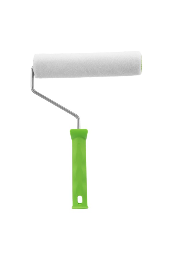 Валик "Велюр" с ручкой, 200 мм, ворс 5 мм, D 36 мм, D ручки 6 мм Сибртех