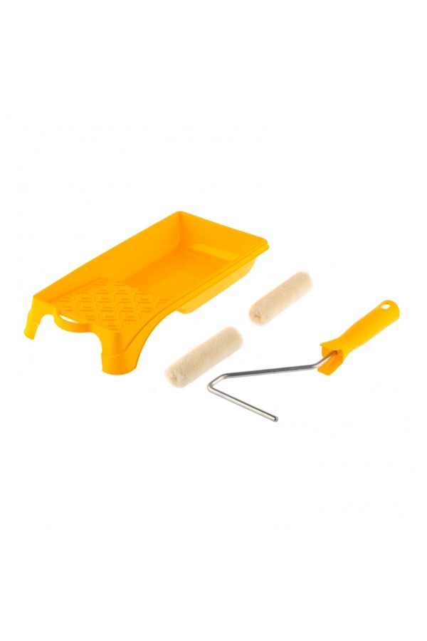Малярный набор для работ с лаками: кювета 150 мм х 290 мм и мини-валик 110 мм Сибртех