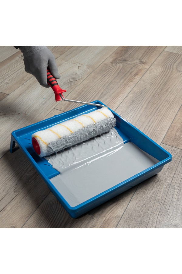 Валик для внутренних работ синтетический, с двухком.ручкой, 250 мм, ворс 12 мм, D 48 мм, D ручки 6 мм, полиакрил Matrix