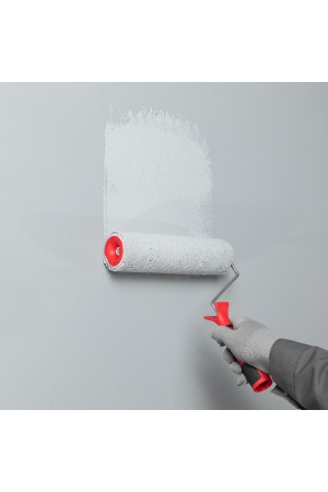 Валик для внутренних работ синтетический, с двухком.ручкой, 250 мм, ворс 12 мм, D 48 мм, D ручки 6 мм, полиакрил Matrix