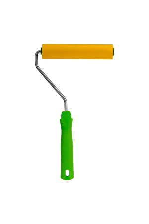 Валик прижимной резиновый с ручкой, 150 мм, D ручки 6 мм Сибртех