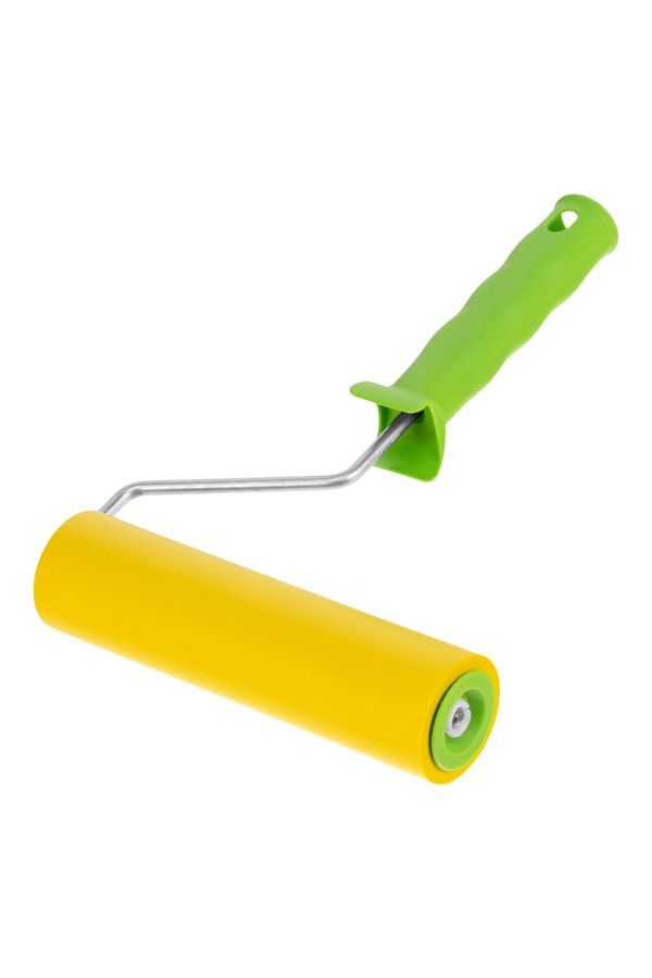 Валик прижимной резиновый с ручкой, 180 мм, D ручки 6 мм Сибртех