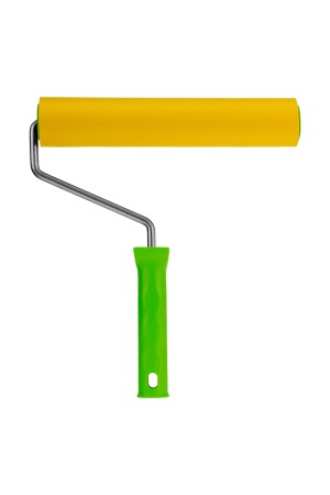 Валик прижимной резиновый с ручкой, 240 мм, D ручки 8 мм Сибртех