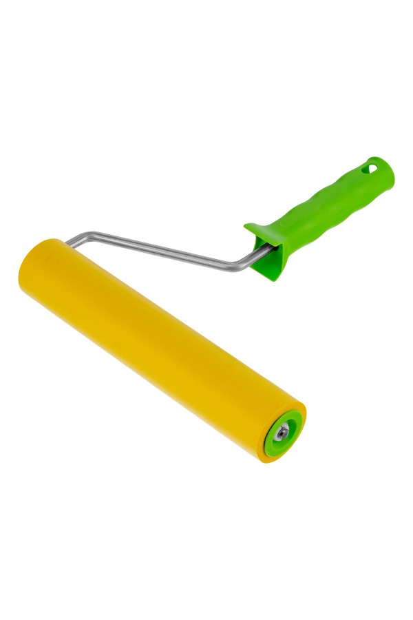 Валик прижимной резиновый с ручкой, 240 мм, D ручки 8 мм Сибртех