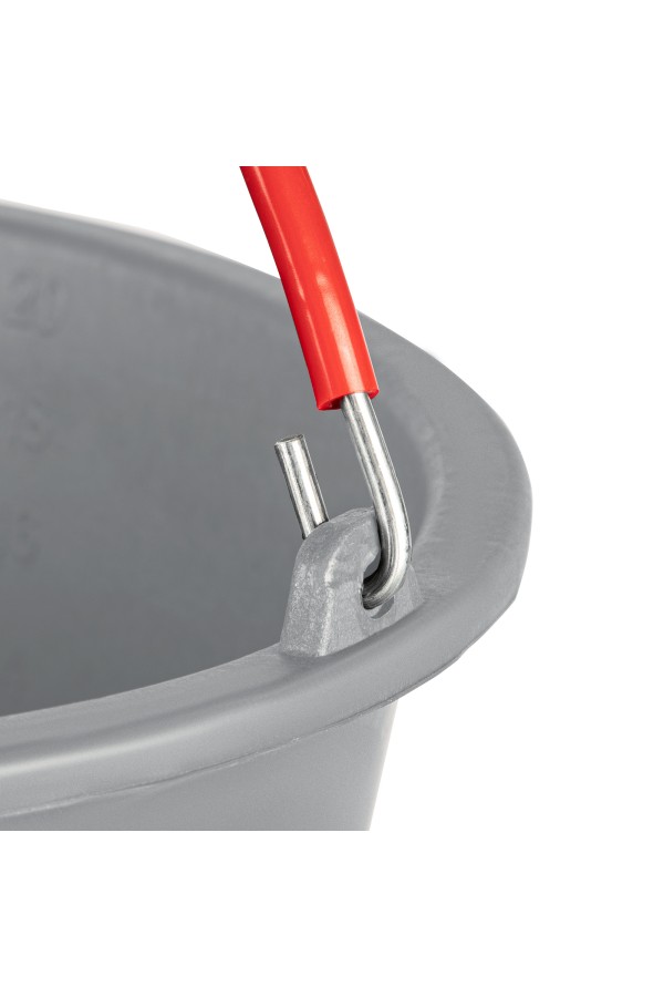 Ведро строительное пластмассовое 12 л, ударопрочное, обрезиненная ручка Matrix