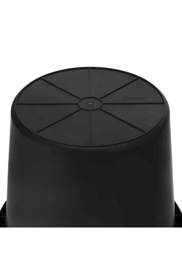 Ведро строительное пластмассовое, 20 л, высокопрочное с носиком Сибртех