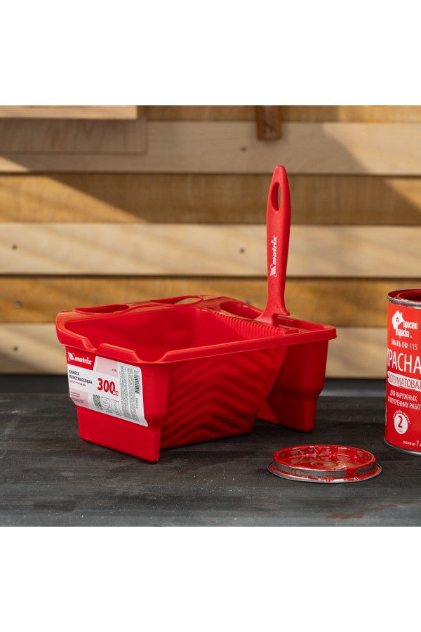 Кювета пластмассовая для кистей и мини-валиков, ручная, многофункциональная, 210 х 180 х 90 мм Matrix