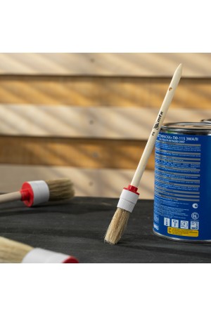 Кисть круглая № 2 (20 мм), натуральная щетина, деревянная ручка MTX