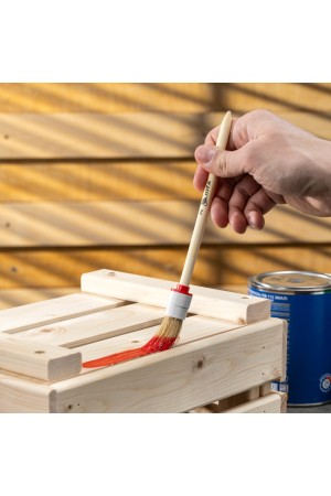 Кисть круглая № 2 (20 мм), натуральная щетина, деревянная ручка MTX