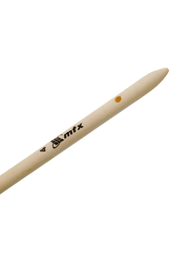 Кисть круглая № 4 (25 мм) натуральная щетина, деревянная ручка MTX