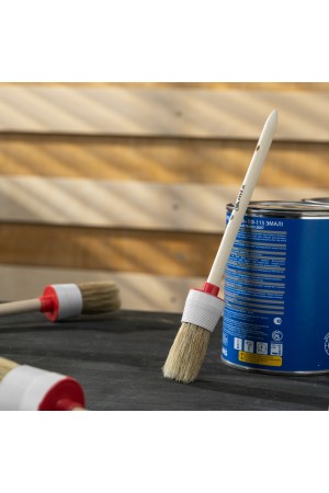 Кисть круглая № 6 (30 мм), натуральная щетина, деревянная ручка MTX