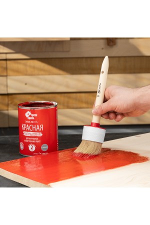 Кисть круглая №16 (55 мм), натуральная щетина, деревянная ручка MTX