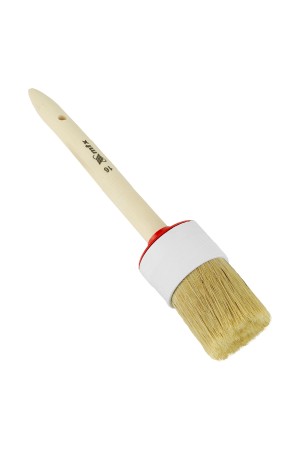 Кисть круглая №16 (55 мм), натуральная щетина, деревянная ручка MTX