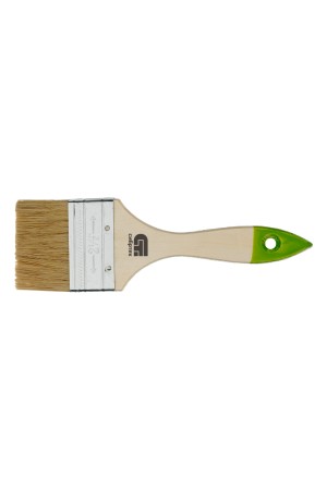 Кисть плоская 63 мм, натуральная щетина, деревянная ручка Сибртех