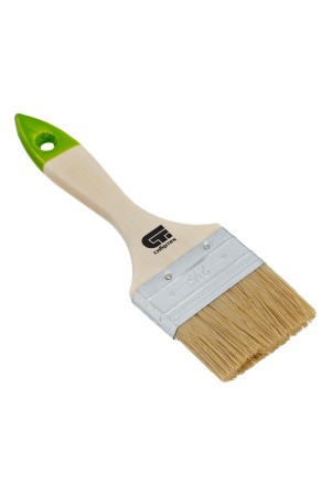 Кисть плоская 63 мм, натуральная щетина, деревянная ручка Сибртех