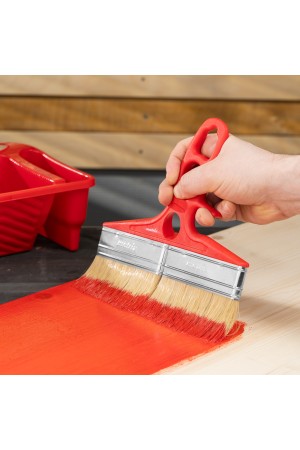 Кисть флейцевая для лаков, 200 x 12, натуральная щетина, пластиковая ручка Color line Matrix