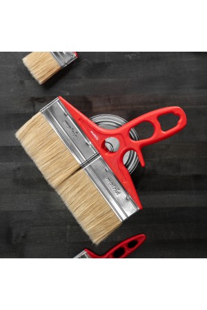 Кисть флейцевая для лаков, 200 x 12, натуральная щетина, пластиковая ручка Color line Matrix