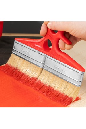 Кисть флейцевая для лаков, 200 x 12, натуральная щетина, пластиковая ручка Color line Matrix