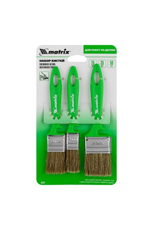 Набор кистей «Работы по дереву» 25 мм, 35 мм, 50 мм Color Line Matrix