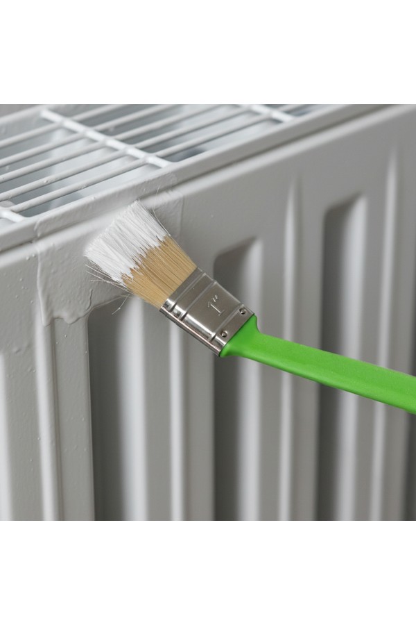 Кисть радиаторная 25 мм, натуральная щетина, пластиковая ручка Сибртех