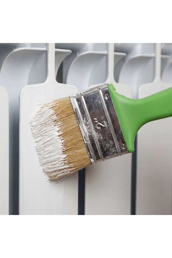 Кисть радиаторная 50 мм, натуральная щетина, пластиковая ручка Сибртех