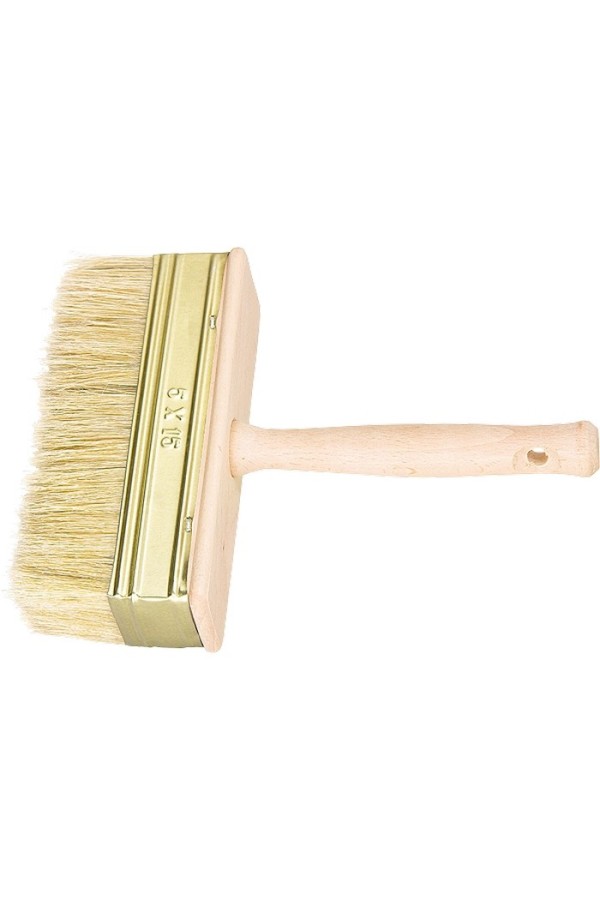 Кисть-ракля, 30 х 70 мм, натуральная щетина, деревянный корпус, деревянная ручка
