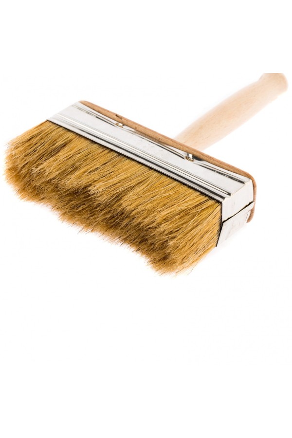 Кисть-ракля, 40 х 140 мм, натуральная щетина, деревянный корпус, деревянная ручка