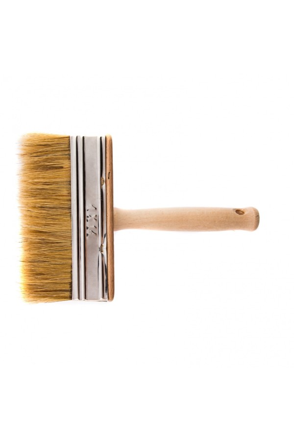 Кисть-ракля, 40 х 140 мм, натуральная щетина, деревянный корпус, деревянная ручка