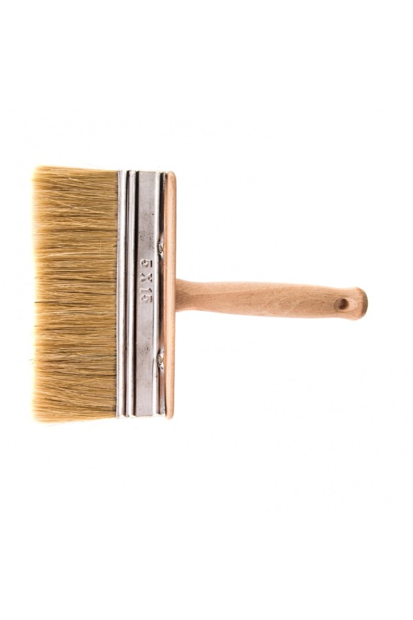 Кисть-ракля, 50 х 150 мм, натуральная щетина, деревянный корпус, деревянная ручка