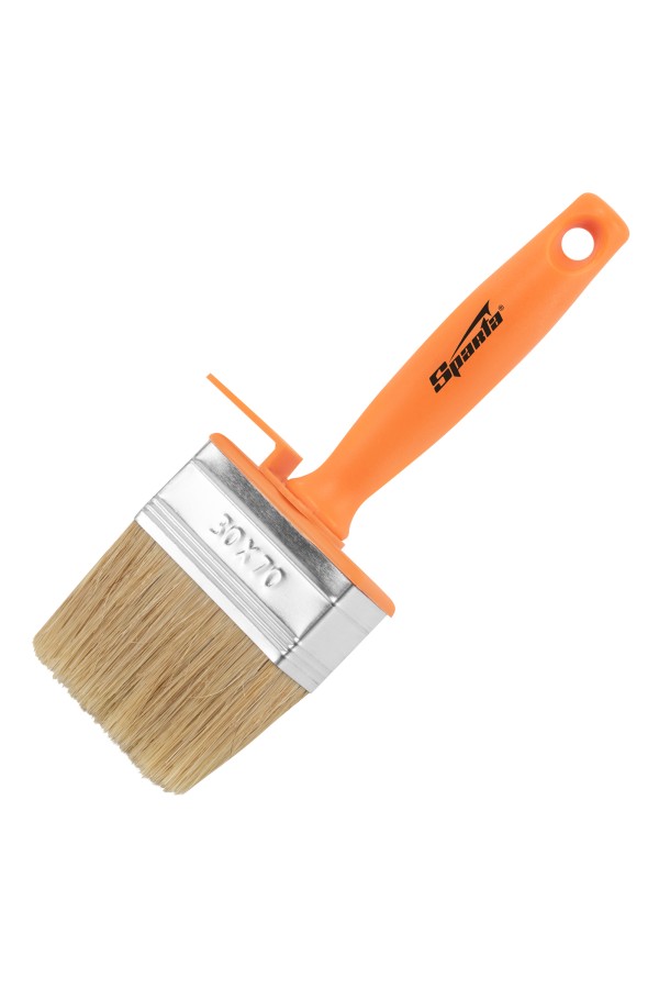 Кисть-ракля, 30 х 70 мм, натуральная щетина, пластмассовый корпус, пластмассовая ручка Sparta
