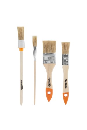 Набор кистей, 4 шт, плоские 3/4