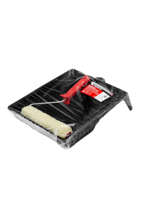 Набор, валик для фасадных работ синтетический, 250 мм, ворс 18 мм, D 36 мм, РАС, кювета 330 х 350 мм Matrix