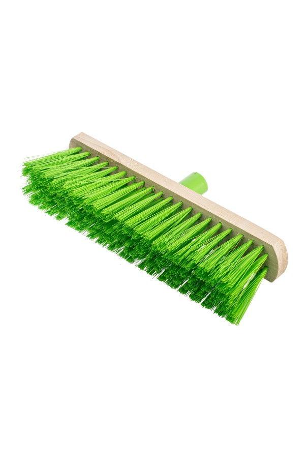 Щетка деревянная для подметания пола, 280 мм, 5 рядов, прямая тулейка с резьбой, без черенка Сибртех