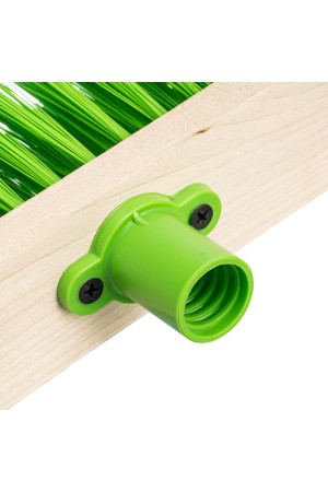 Щетка деревянная для подметания пола, 280 мм, 5 рядов, прямая тулейка с резьбой, без черенка Сибртех