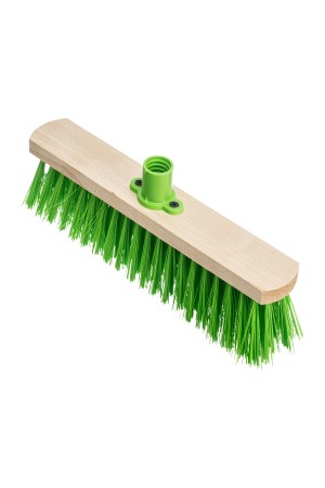 Щетка деревянная для подметания пола, 280 мм, 5 рядов, прямая тулейка с резьбой, без черенка Сибртех