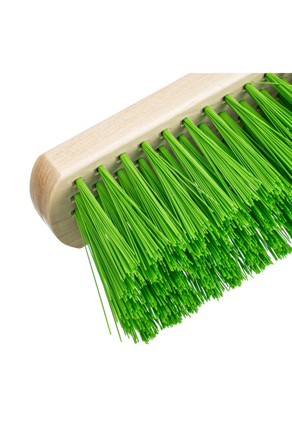 Щетка деревянная для пола, 400 мм, пятирядная, тулейка с резьбой под углом, без черенка Сибртех