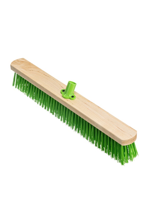 Щетка деревянная для пола, 500 мм, пятирядная, тулейка с резьбой под углом, без черенка Сибртех