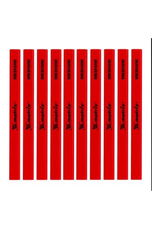 Набор карандашей малярных прямоугольных с точилкой в тубе, 175 мм, 10 шт Matrix