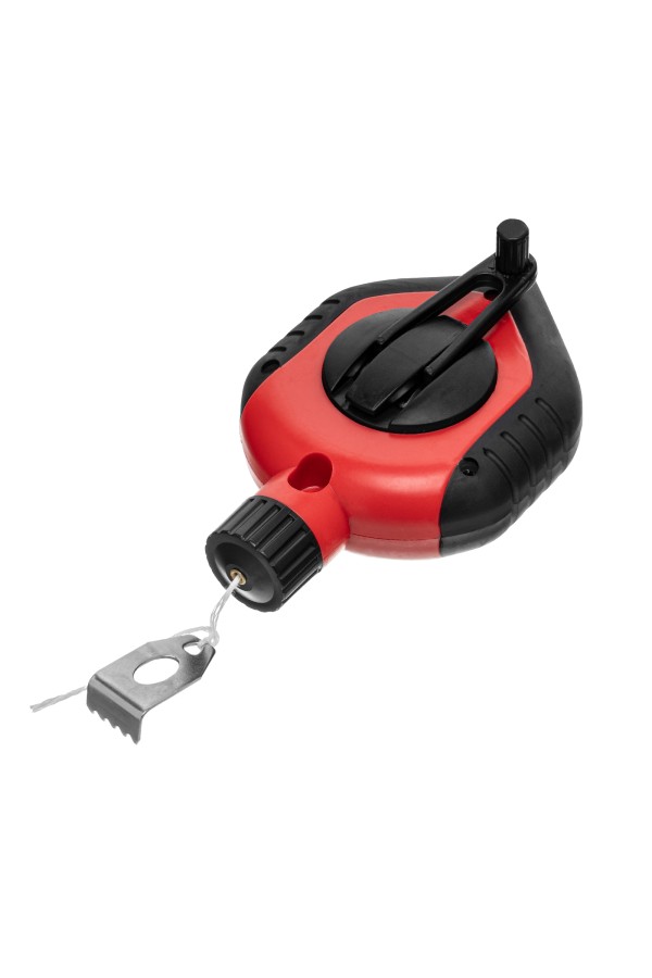 Шнур разметочный в пластмассовом обрезиненном корпусе, порошок красный Matrix