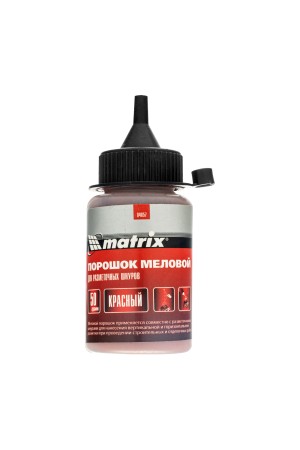 Порошок меловой красный, 50 г, для разметочных шнуров Matrix