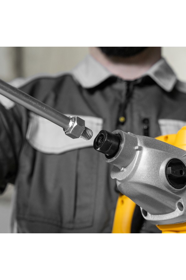 Насадка для миксера, для тяжелых растворов, 140 х 590 мм, оцинкованная, хвостовик резьба М14 Сибртех